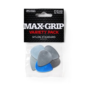 Dunlop PVP449 MAX-GRIP� NYLON STD PICK VARIETY PACK - 12 stk.
